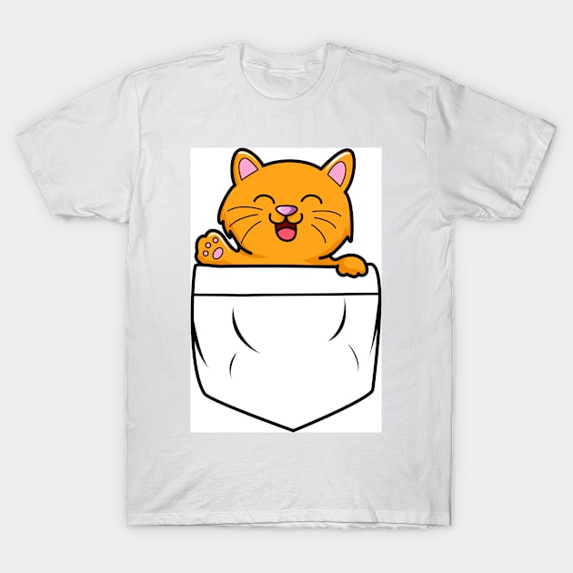 Cute Cat T-Shirt by Design Anbay